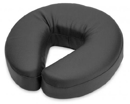 DJO Horseshoe Pillow Crescent Neck Pillow Black Reusable - 83519