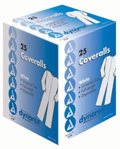 Dynarex Coverall One Size Fits Most White Disposable - 2149