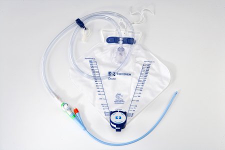 Dover - Indwelling Catheter Kit Foley 18 Fr. 5 cc Balloon Hydrogel Coated Silicone - PP18SD