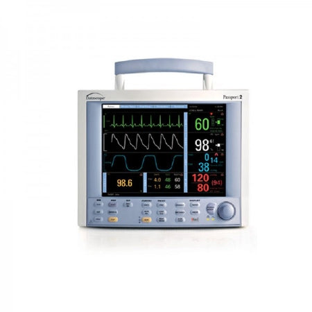 Auxo Medical Passport 2 Vital Signs Monitor IBP, ECG, SpO2, CO2 AC Power - AM-PASSPORT2-CO2