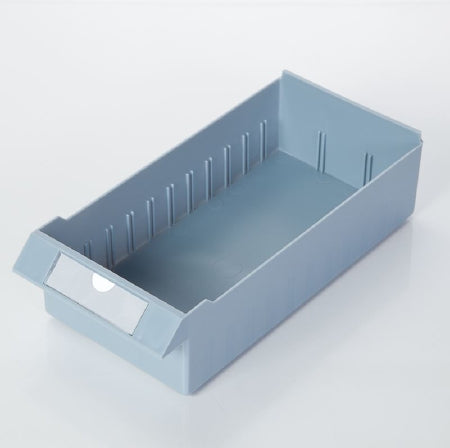 Health Care Logistics Waterloo Cassette Bin Light Blue Plastic 2-1/2 X 4-1/2 X 9-3/4 Inch - 5314-01B
