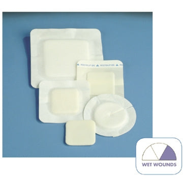 Polyderm Border - Foam Dressing 6 X 6 Inch Square Non-Adhesive with Border Sterile - 46-916