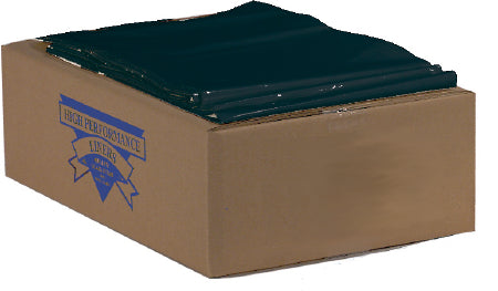 Colonial Bag Corporation Colonial Bag Trash Bag Heavy Duty 60 gal. Black LLDPE 0.65 Mil. 38 X 58 Inch X-Seal Bottom Twist Tie Flat Pack - CXB58AH