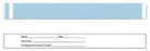 Short Stay - Identification Wristband with Shield Write On Band Adhesive Closure Without Legend - 3005-11-PDR