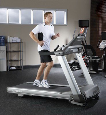 Fitness Systems - Treadmill 6 Cushions, Stout, Short Lateral Dipped Tubing Handrails 35 X 57 X 84 Inch - CT800