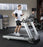Fitness Systems - Treadmill 6 Cushions, Stout, Short Lateral Dipped Tubing Handrails 35 X 57 X 84 Inch - CT800