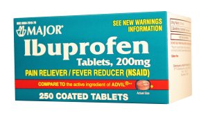 Major Pharmaceuticals Major Pain Relief 200 mg Strength Ibuprofen Tablet 250 per Bottle - 904791570