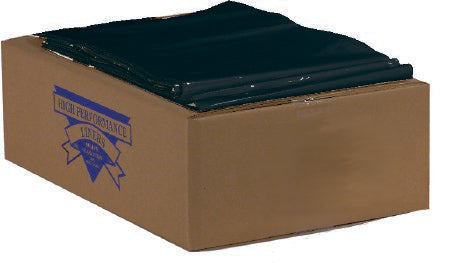 Colonial Bag - Trash Bag 4 gal. Black LLDPE 0.35 mil 17 X 17 Inch X-Seal Bottom Flat Pack - CBB17L