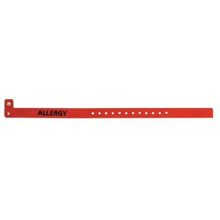 PDC Healthcare Clearimage Identification Band Alert Wristband Permanent Snap Allergy - 130A-84-PD