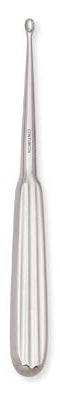 Centurion - Bone Curette Bruns 6-1/4 Inch Length Hollow Handle with Grooves Size 1 Tip Straight Oval Cup Tip - 67395