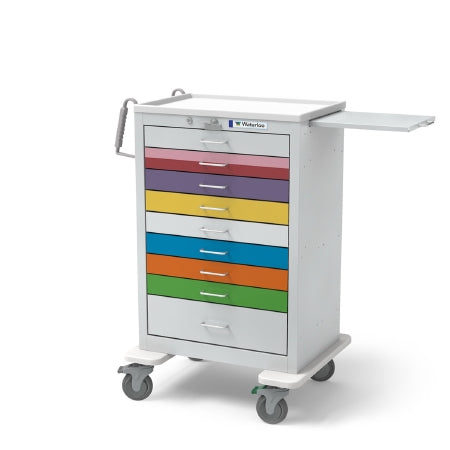 Waterloo Industries Pediatric Cart Steel 24.5 X 29 X 43.5 Inch 9 Drawers Multicolor - UXGLU-9PEDS