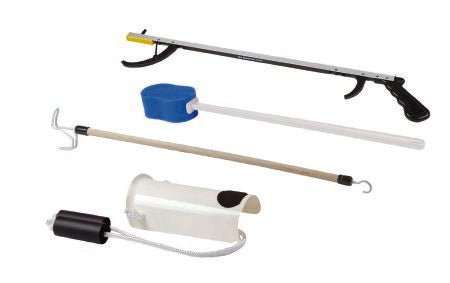 FabLife Deluxe - ADL Hip / Knee Equipment Kit Reacher - 26 Inch Length / Dressing Stick - 24 Inch Length - 86-0084