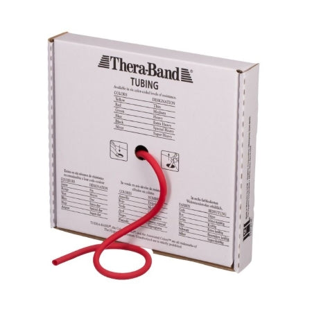 TheraBand - Exercise Resistance Tubing Red 25 Foot Length Medium Resistance - 21030