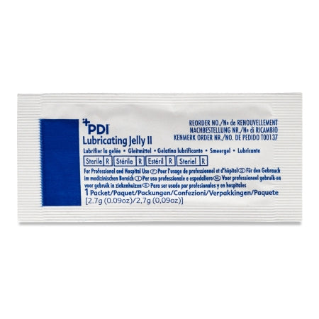 Professional Disposables PDI Lubricating Jelly II Lubricating Jelly 2.7 Gram Individual Packet Sterile - T00137