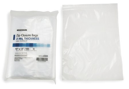 McKesson McKesson Zip Closure Bag 10 X 13 Inch Polyethylene Clear - 4583