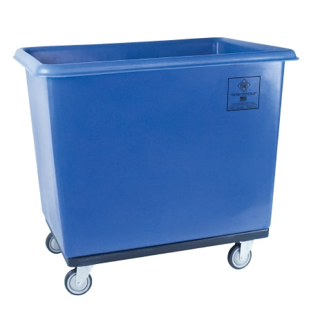 R & B Wire Products - Basket Truck 12 Bushel Capacity Tubular Steel 5 Inch Clean Wheel System Swivel Casters - 412SOC/BL