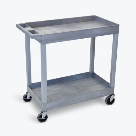 Luxor - Tub Utility Cart 18 X 34.25 X 35.25 Inch Gray 18 X 32 Inch - EC11-G