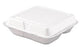 Dart - Carryout Container White Single Use Foam 7-1/4 Inch Diameter - DCC80HT3R