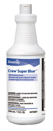 Lagasse Crew Super Blue Toilet Bowl Cleaner Alcohol Based Liquid 32 oz. Bottle Citrus Scent - DVO94476081