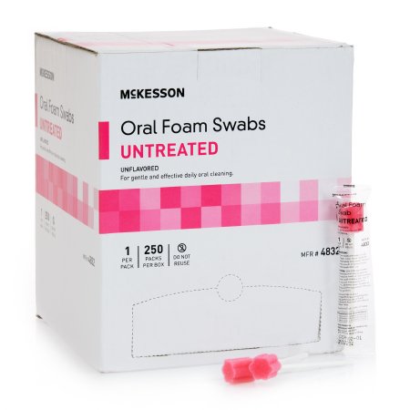 McKesson McKesson Oral Swabstick Foam Tip Untreated - 4832