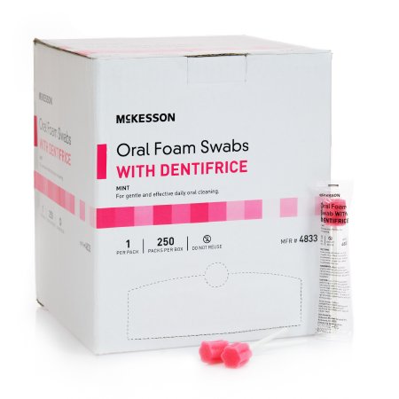 McKesson McKesson Oral Swabstick Foam Tip Dentifrice - 4834