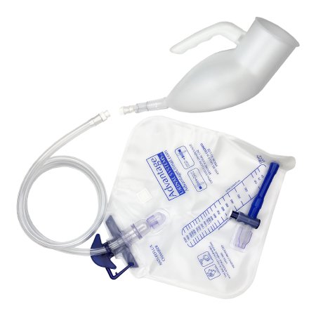 Advantage - Male Urinal System 2 Liter Drain Bag One Way Valve Single Patient Use - 100