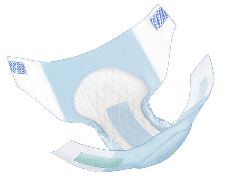 Wings - Unisex Adult Incontinence Brief Large Disposable Heavy Absorbency - 63074