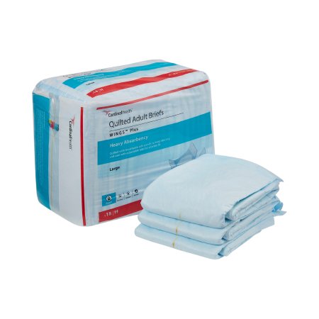 Wings - Unisex Adult Incontinence Brief Large Disposable Heavy Absorbency - 66034