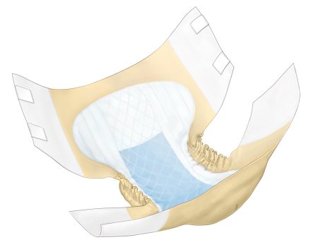 Cardinal Wings Adult Incontinent Brief Tab Closure X-Large Disposable Heavy Absorbency - 63065