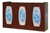Bowman Manufacturing Signature Series with Dividers Glove Box Holder Horizontal or Vertical Mount 3-Box Cherry 4 X 10-1/8 X 17 Inch Plastic - GL030-0233-SIGN