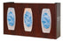 Signature Series with Dividers - Glove Box Holder Horizontal or Vertical Mounted 3-Box Capacity Cherry 4 X 10-1/8 X 17 Inch Plastic - GL030-0233