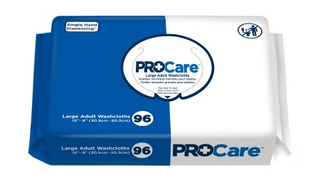 First Quality Procare Personal Wipe ProCare Soft Pack Aloe / Vitamin E Scented 96 Count - CRW-096