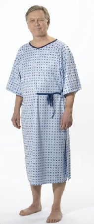 Med-I-Pant Patient Exam Gown Modessa Adult One Size Fits Most Snowflake Print Print Nonsterile Reusable - PG59