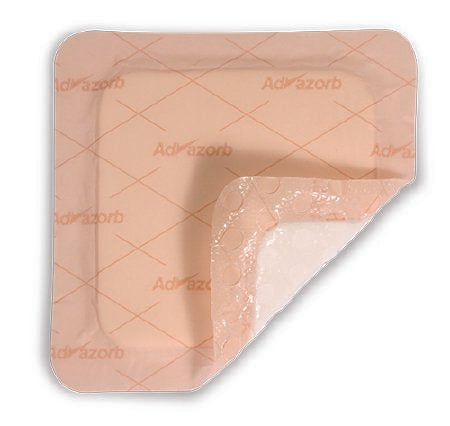 Advazorb Border Lite - Silicone Foam Dressing 5 X 5 Inch Square Silicone Adhesive with Border Sterile - CR4199