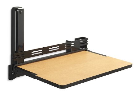 Walladesk - Wall Mount Desk Maple 15-13/16 X 16-3/4 X 24-7/8 Inch, 14 X 23-1/2 Inch Work Surface - 6412-MM