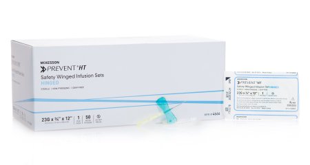 McKesson McKesson Prevent Infusion Set 23 Gauge 3/4 Inch 12 Inch Tubing Without Port - 4666
