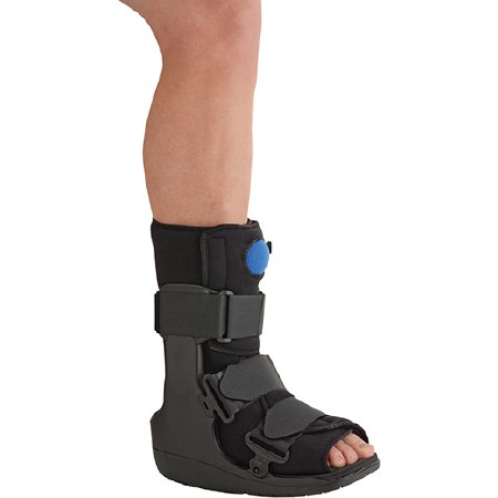 McKesson McKesson Ankle Walker Boot Medium Hook and Loop Closure Male 7 1/2 to 10 1/2 / Female 8 1/2 to 11 1/2 Left or Right Foot - AW0700BLKC