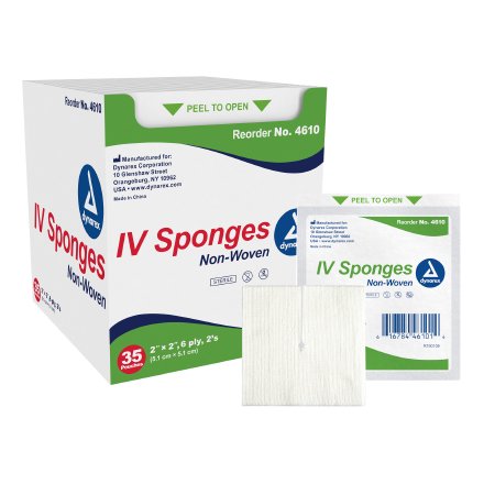 Dynarex - I.V. Sponge Nonwoven 2 X 2 Inch Sterile - 4610