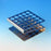 Globe Scientific - Z-Shape Test Tube Rack 25 Place 12 to 13 mm Tube Size Metallic 1-1/2 X 4-1/4 X 4-1/2 Inch - 457100