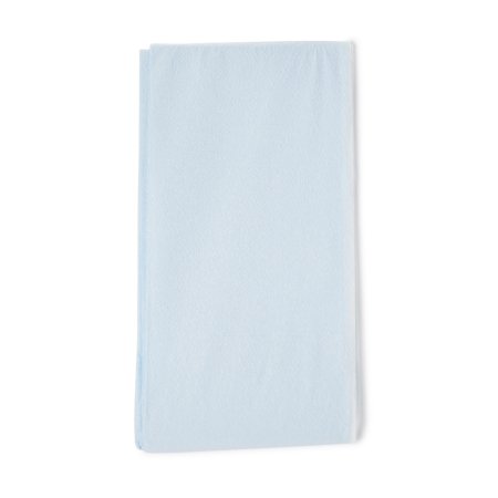 Graham Medical Products - Stretcher Sheet Flat Sheet 40 X 90 Inch Blue / White Tissue / Poly Disposable - 52166
