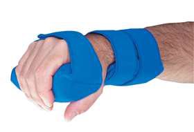 AliMed Grip - Wrist / Hand Splint Ethafoam / Kydex Thermoplastic Left Hand Blue One Size Fits Most - 5141/NA/LF