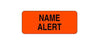 Mabis Healthcare Pre-Printed Label Advisory Label Name Alert Fluorescent Red 15/16 Inch X 2 1/4 Inch - L-2344