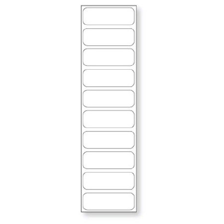 Precision Dynamics - Blank Label Anesthesia Label White Synthetic 1/2 X 1-1/2 Inch - STER-29
