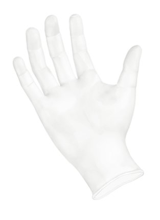 SemperGuard - General Purpose Glove Large Vinyl Clear Beaded Cuff NonSterile - VP104