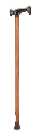 Nova Ortho-Med T-Handle Cane Aluminum 28 To 39 Inch Height Walnut - 2034