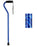 Nova Ortho-Med NOVA Offset Cane Nova Aluminum 30 to 39 Inch Height Blue Wave Design - 1070PL