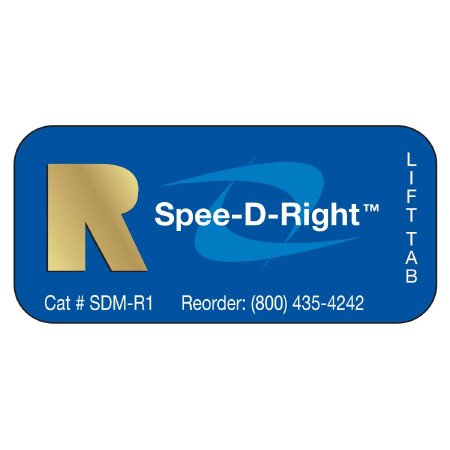 Precision Dynamics Skin Marker Spee-D-Right Blue Gold Letter R - SDM-R1