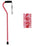 Nova Ortho-Med NOVA Offset Cane Nova Aluminum 30 to 39 Inch Height Roses Design - 1070RS