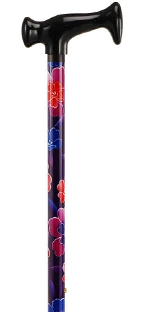 Nova Ortho-Med T-Handle Cane Aluminum 28 to 39 Inch Height Maui Flowers Design - 2017