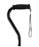 Nova Ortho-Med NOVA Offset Cane Nova Aluminum 30 to 39 Inch Height Black - 1060BK